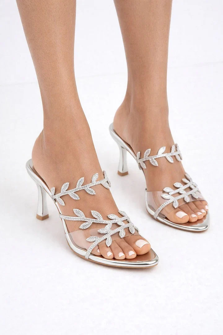 Sandale à Talon - ARGENT — chaussure femme disponible à Dakar, Sénégal