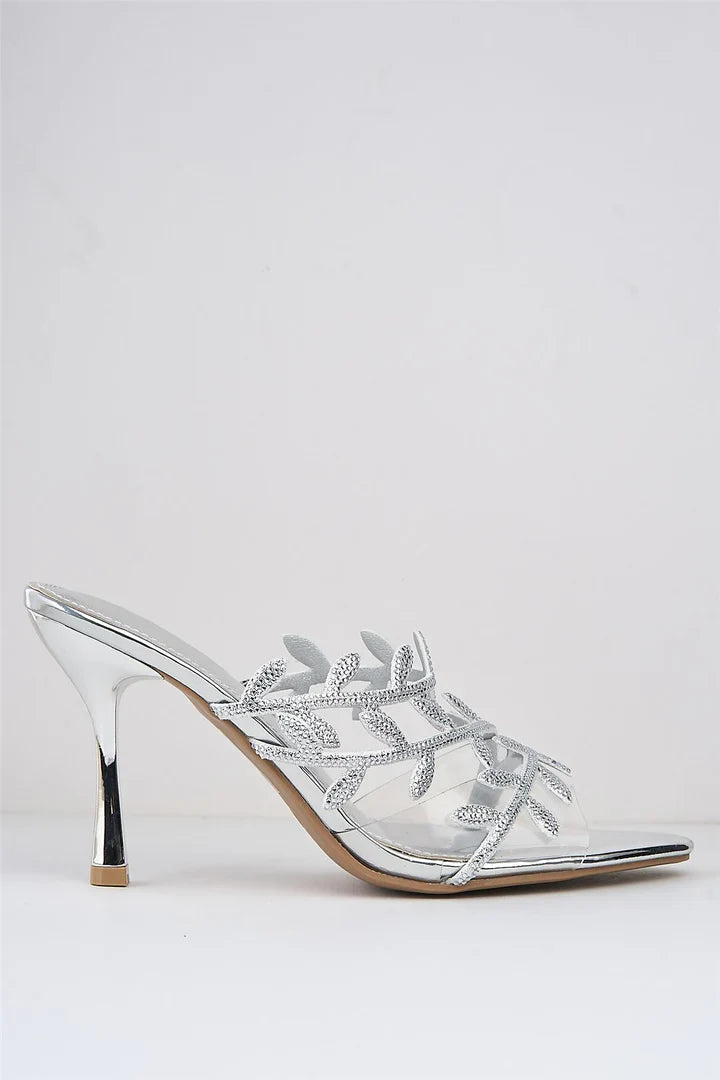 Sandale à Talon - ARGENT — chaussure femme disponible à Dakar, Sénégal