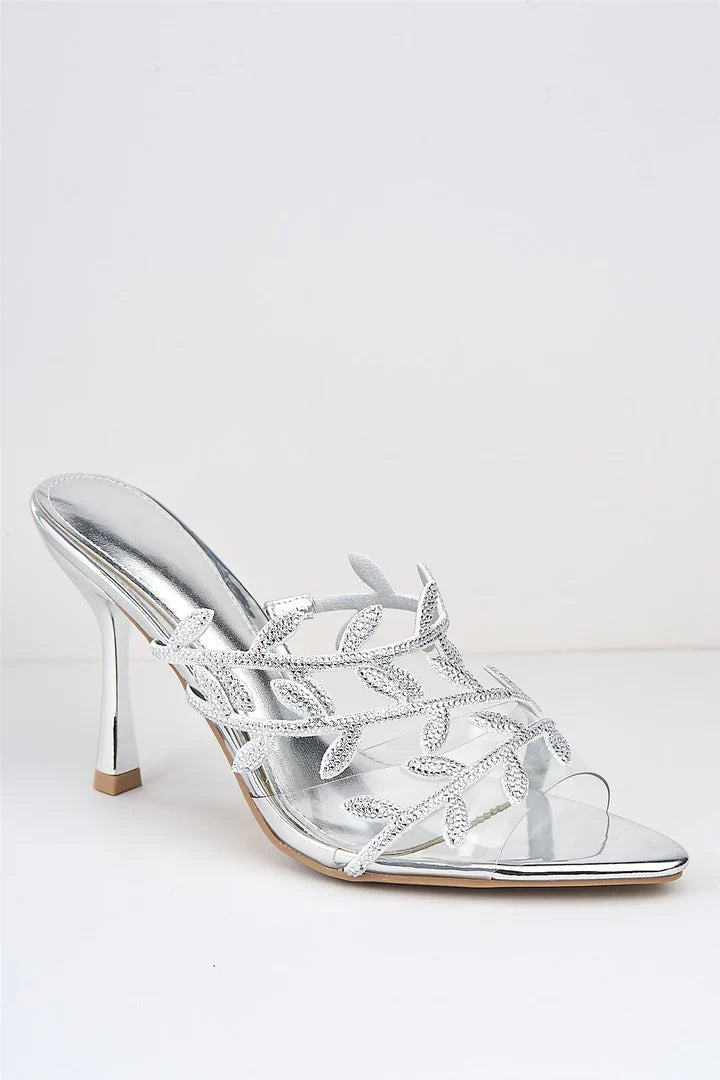Sandale à Talon - ARGENT — chaussure femme disponible à Dakar, Sénégal