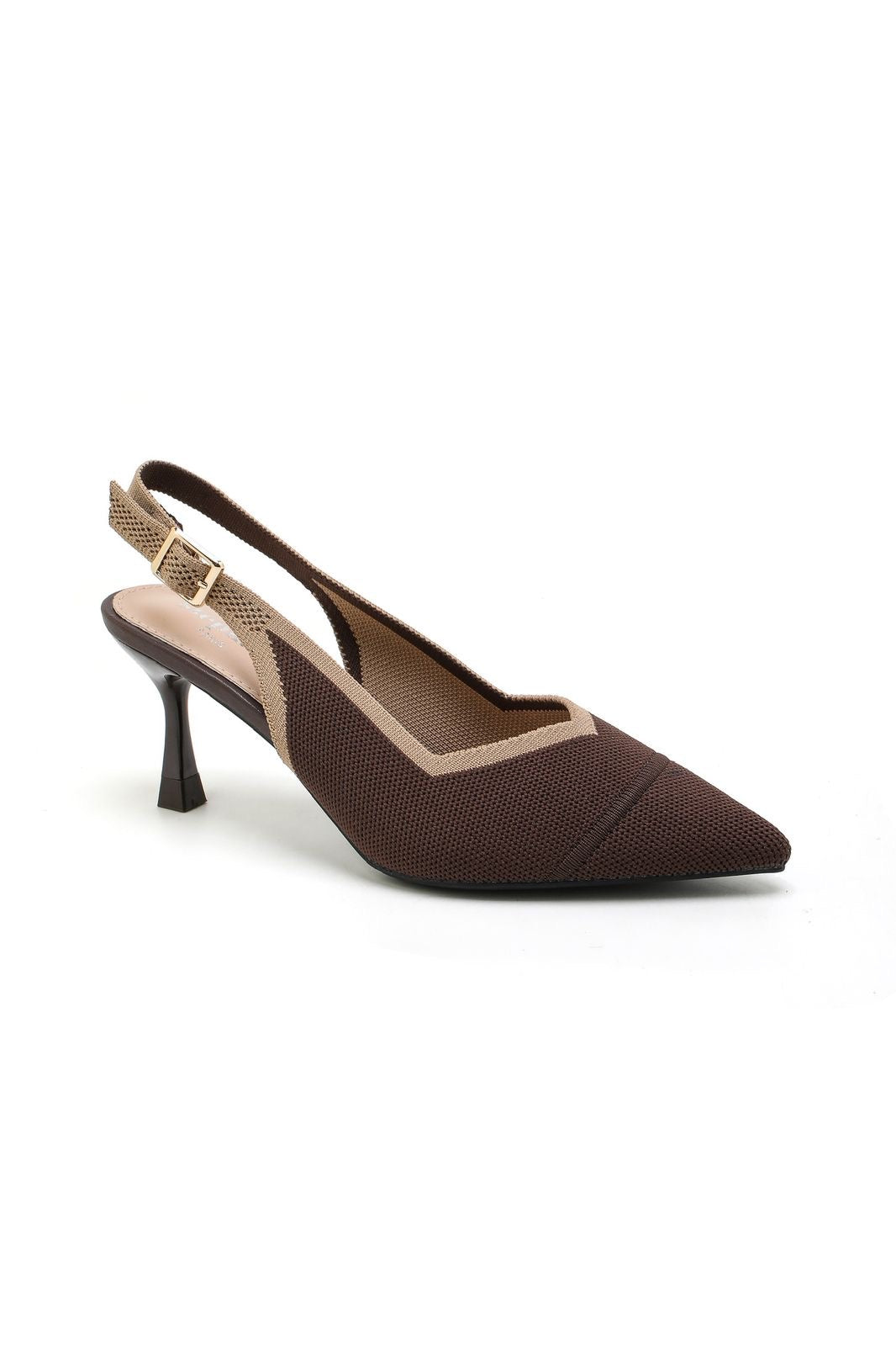Escarpins en daim marron à talon 6 cm pour femme — livraison Dakar, Sénégal