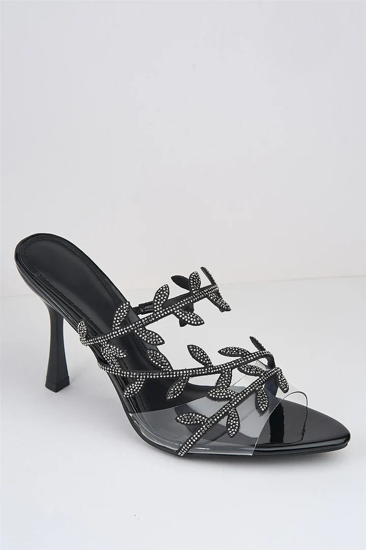 Sandale à Talon - NOIR — chaussure femme disponible à Dakar, Sénégal