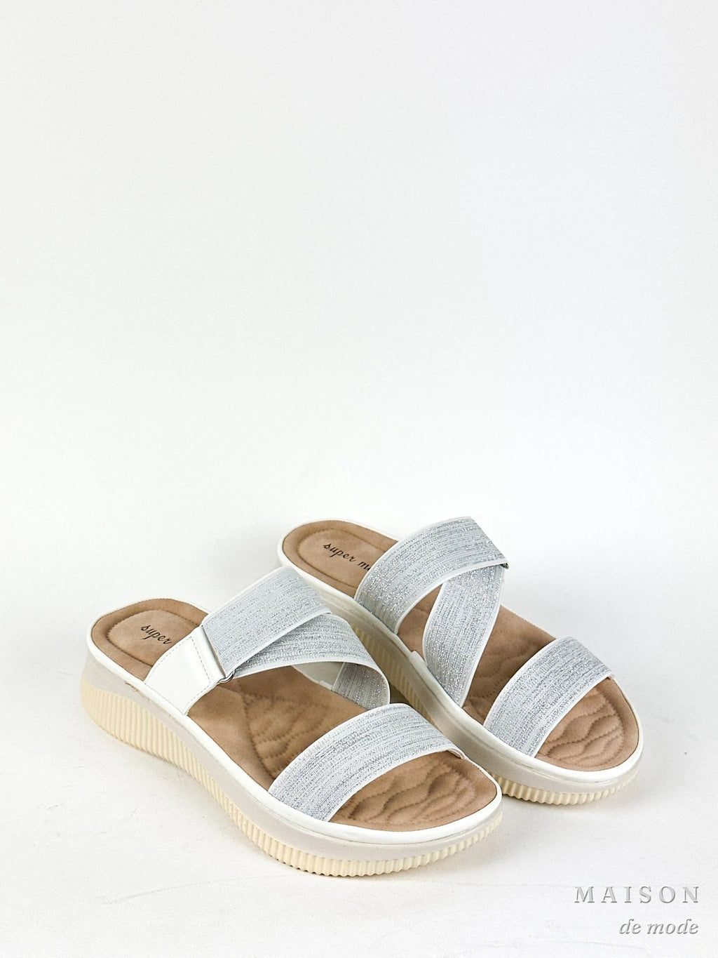 SANDALES CONFORT - BLANC — chaussure femme disponible à Dakar, Sénégal