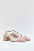 Escarpin Verni T-Strap - ROSE PALE — chaussure femme disponible à Dakar, Sénégal