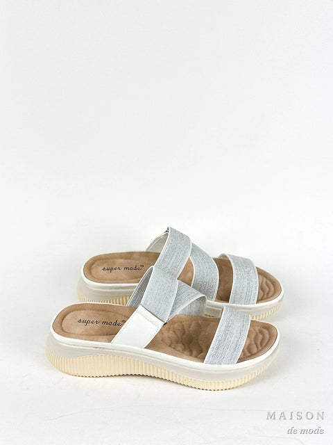 SANDALES CONFORT - BLANC