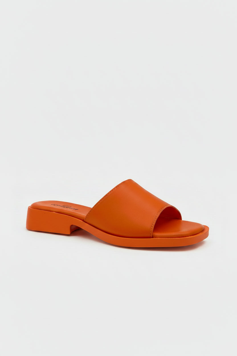 Sandale Plate — Orange — sandale femme disponible à Dakar, Sénégal