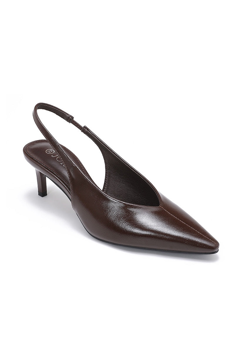 Escarpin Slingback - MARRON — chaussure femme disponible à Dakar, Sénégal