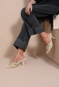 Mule Dentelle - JAUNE — chaussure femme disponible à Dakar, Sénégal