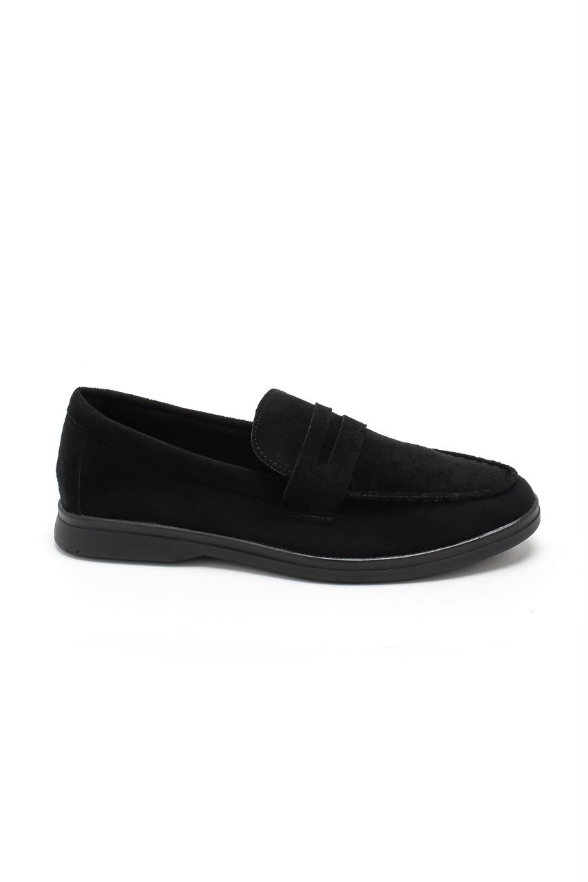 Mocassins classiques noirs à petit talon pour femme — livraison Dakar, Sénégal
