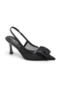 Escarpins slingback noirs à nœud et talon 6 cm — livraison Dakar, Sénégal