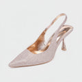 Escarpins Ibiza champagne pailletés à talon 6 cm — livraison Dakar, Sénégal