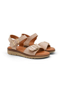 Sandales confort beiges à talon 3 cm pour femme — livraison Dakar, Sénégal
