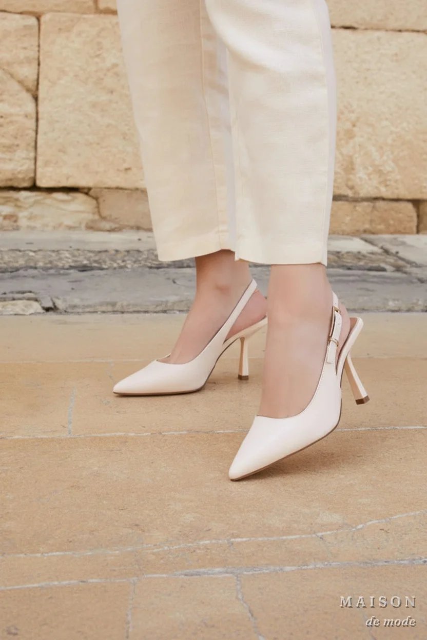 ESCARPINS MILAN -  BEIGE — chaussure femme disponible à Dakar, Sénégal