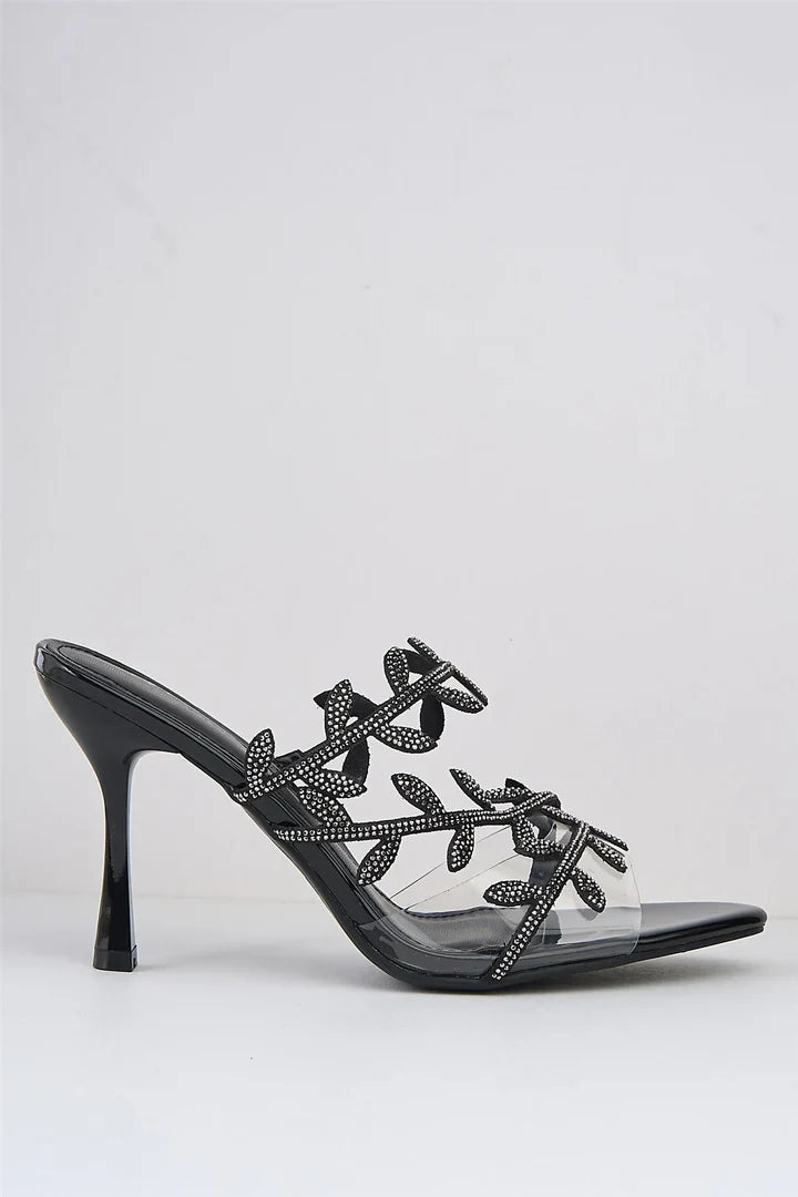Sandale à Talon - NOIR — chaussure femme disponible à Dakar, Sénégal