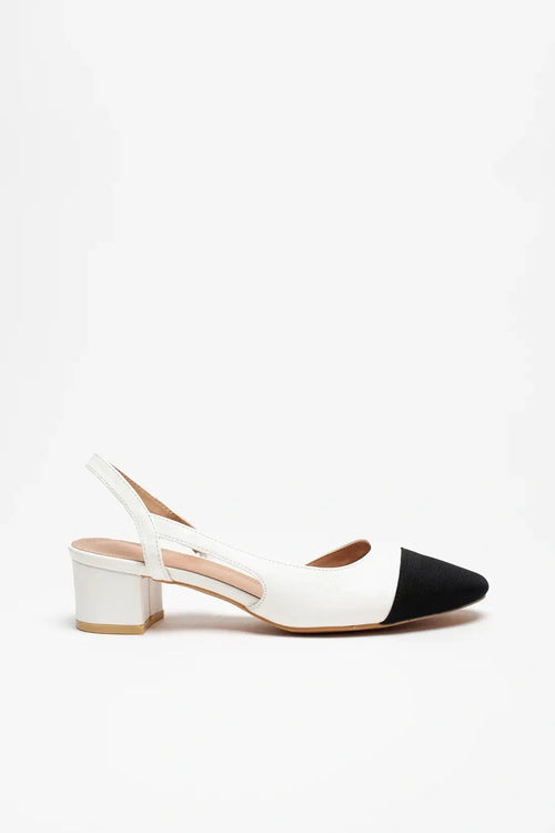 ESCARPINS À BRIDE - BLANC — chaussure femme disponible à Dakar, Sénégal