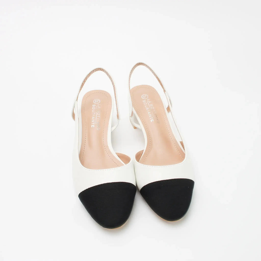 ESCARPINS À BRIDE - BLANC — chaussure femme disponible à Dakar, Sénégal